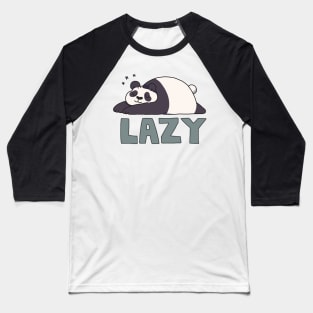 Lazy Panda Baseball T-Shirt